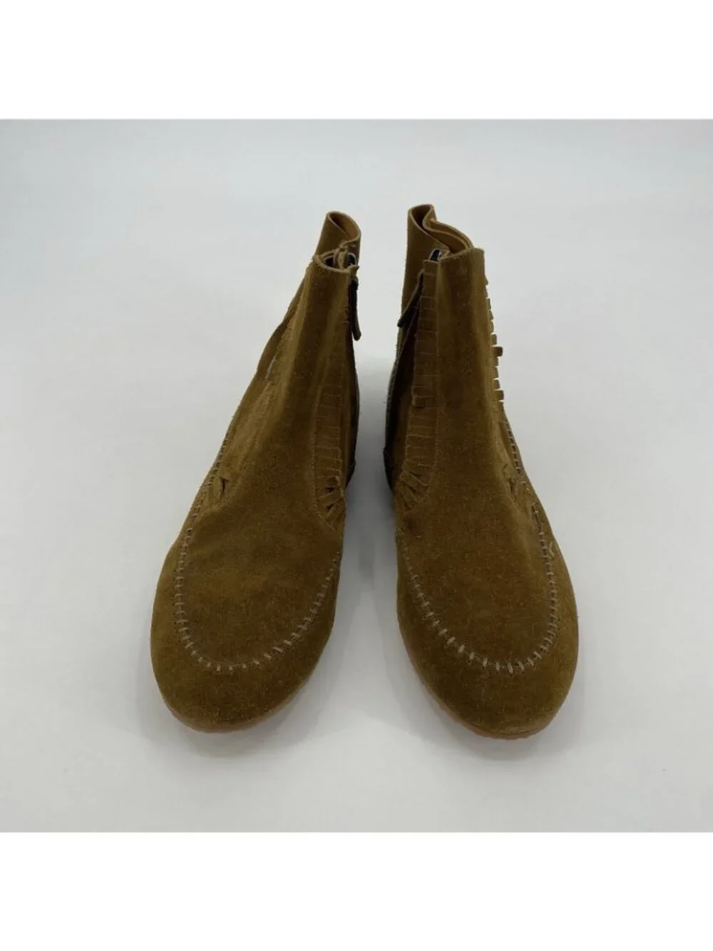 Giuseppe Zanotti Homme Men's US 13 IT 46 Tan Brown Suede Leather Moccasin Boots